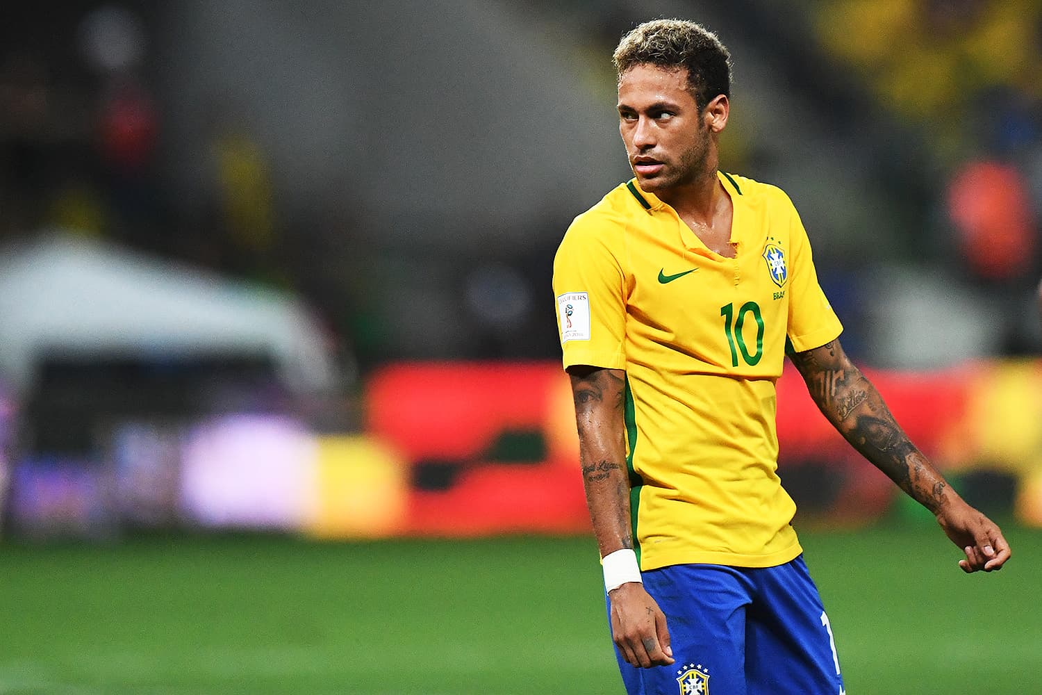 Neymar, do Brasil, em partida contra o Chile