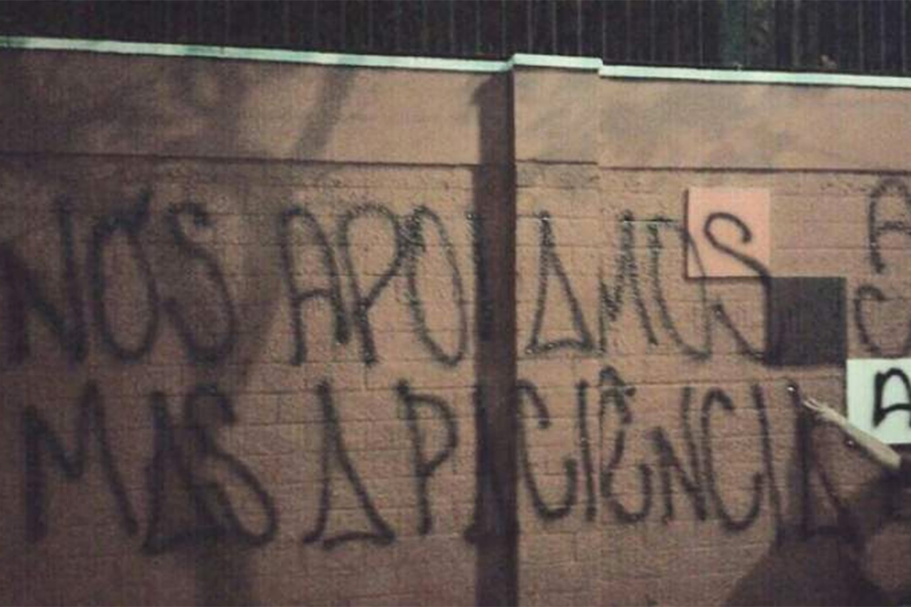 CT do São Paulo amanhece pixado
