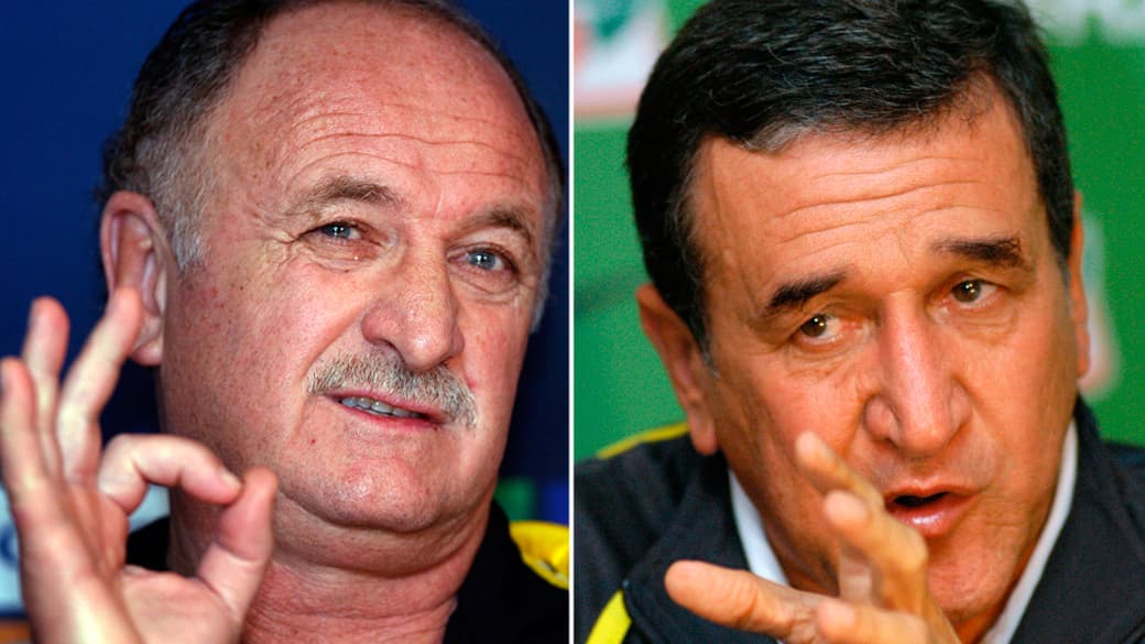 Luiz Felipe Scolari e Carlos Alberto Parreira