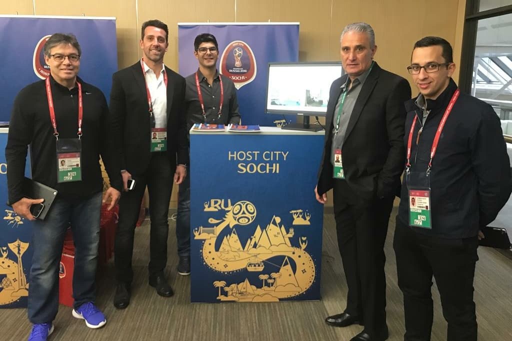 Delegação da seleção brasileira na Rússia