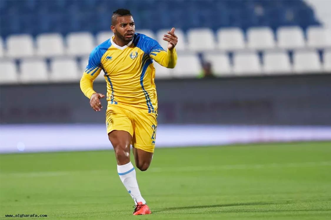 O jogador Kendrick Costa durante partida do Al Gharafa