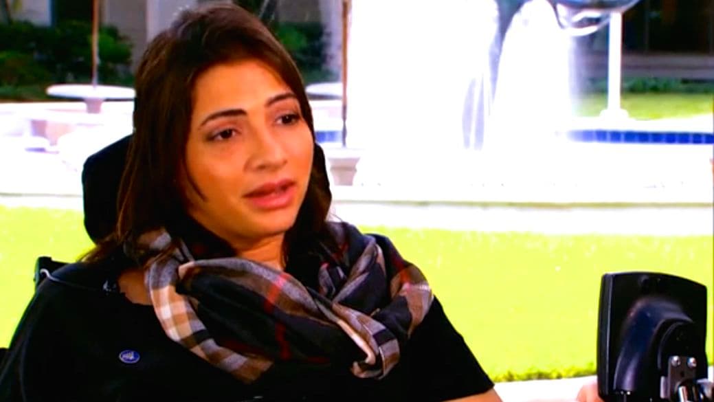A atleta Lais Souza em entrevista ao 'Fantástico', da TV Globo