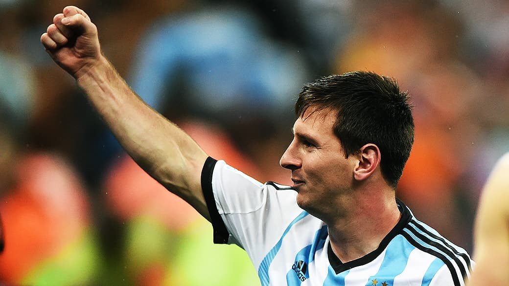 O craque argentino Lionel Messi em ação na Copa do Mundo