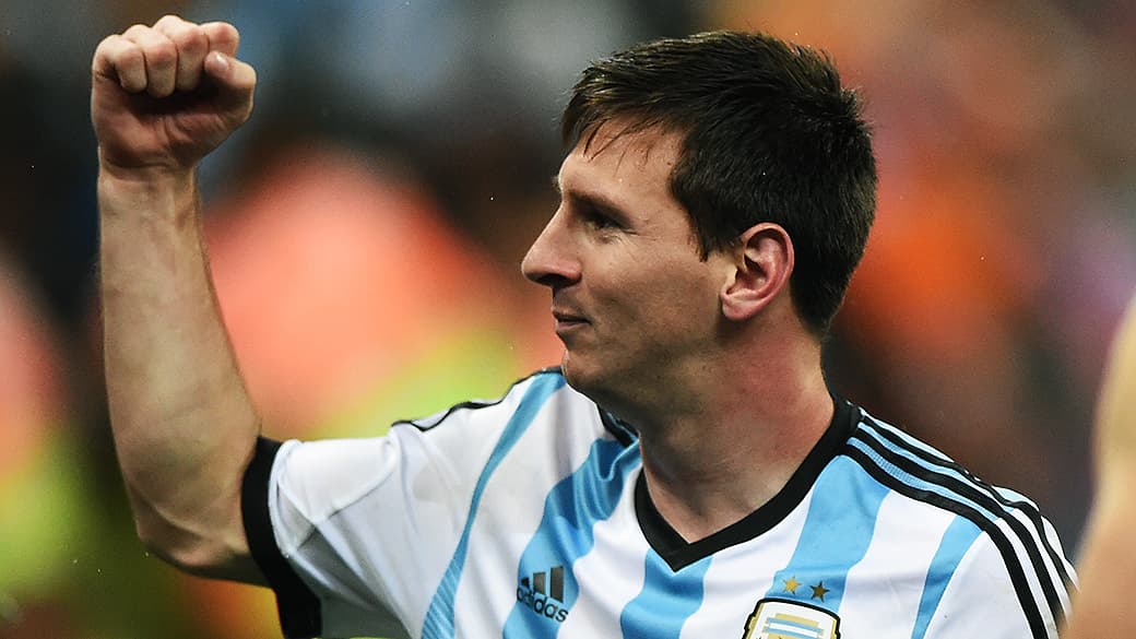 Messi comemora classificação da Argentina para a final da Copa do Mundo