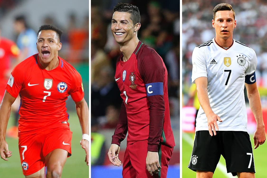 Copa das Confederações 2017 - Rússia: Alexis Sanchez, Cristiano Ronaldo e Julian Draxler