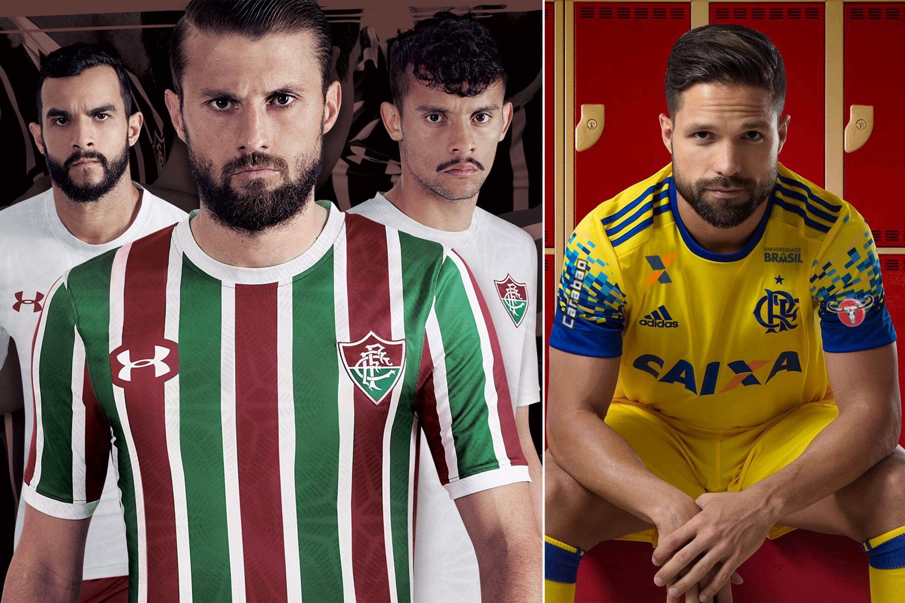 Fluminense e Flamengo apresentam novos uniformes