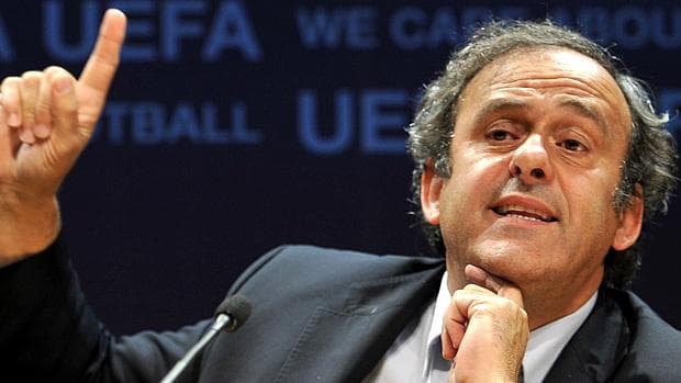 O presidente da Uefa, Michel Platini