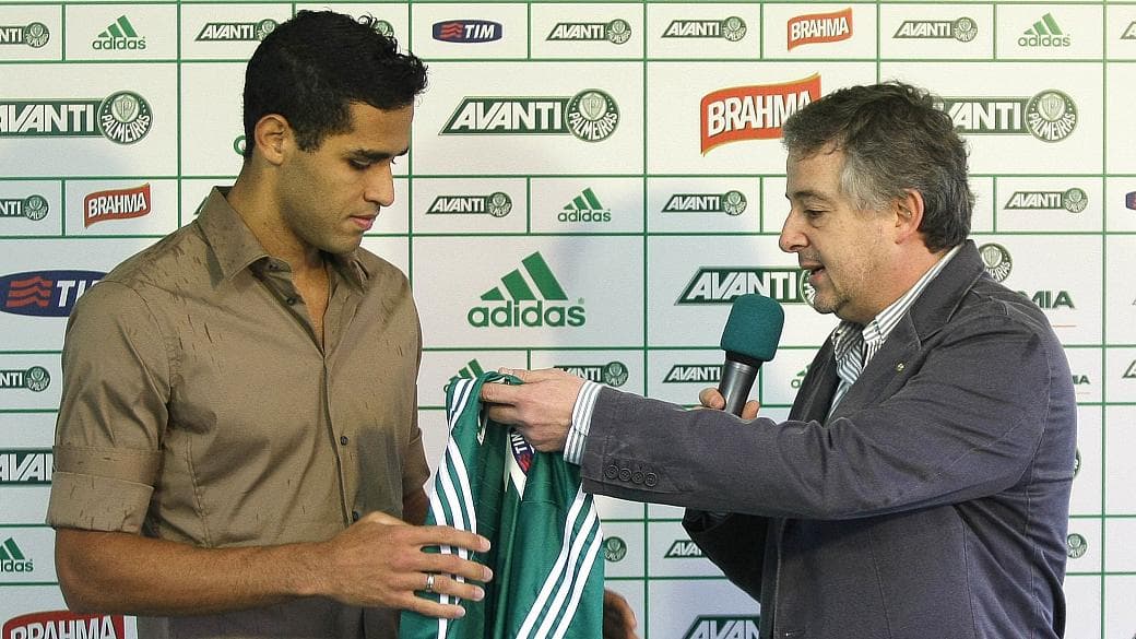 Apresentado em julho de 2013, Kardec logo caiu nas graças do torcedor palmeirense