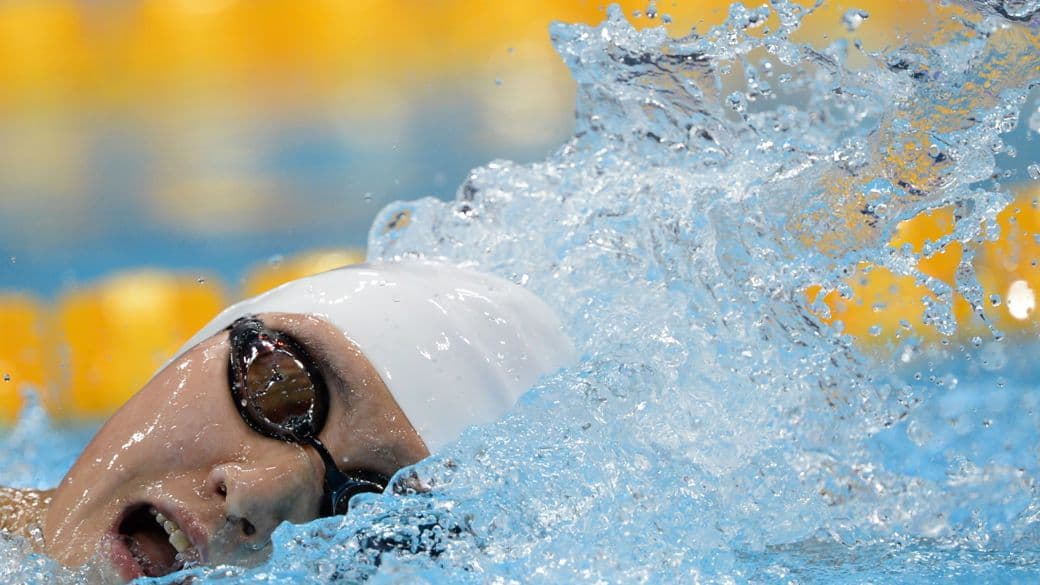 Ye Shiwen nas eliminatórias dos 200 metros nado medley, na manhã desta segunda