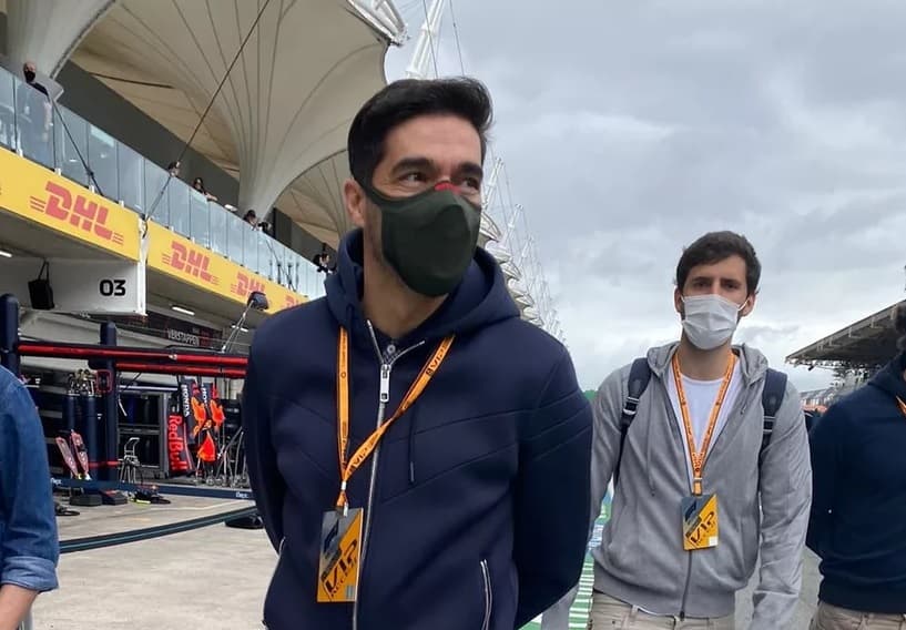 Abel Ferreira durante passagem por Interlagos