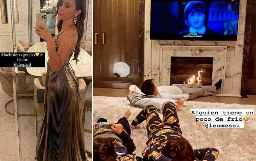 Antonella e Messi mostraram detalhes de sua casa nas redes sociais