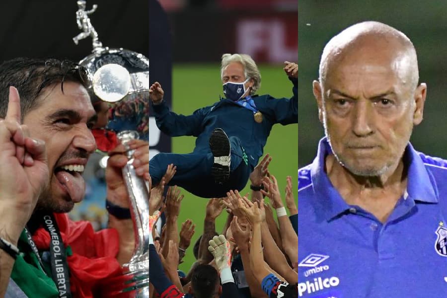 Abel Ferreira, Jorge Jesus e Jesualdo Ferreira