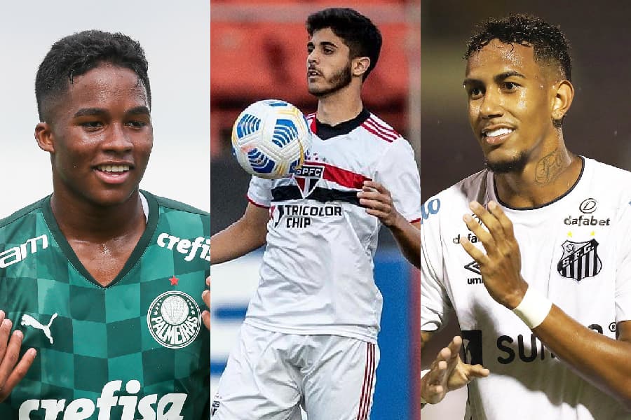 Endrick, Beraldo e Rwan, destaques de Palmeiras, São Paulo e Santos na Copinha -