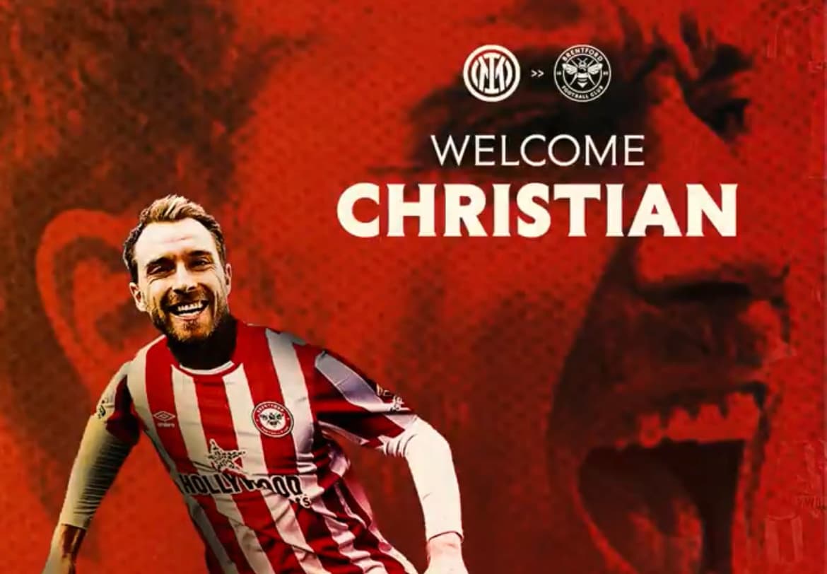 Eriksen defenderá o Brentford após parada cardíaca -