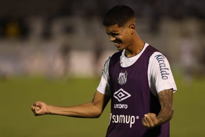 Lucas Barbosa, um dos astros da Copinha pelo Santos -