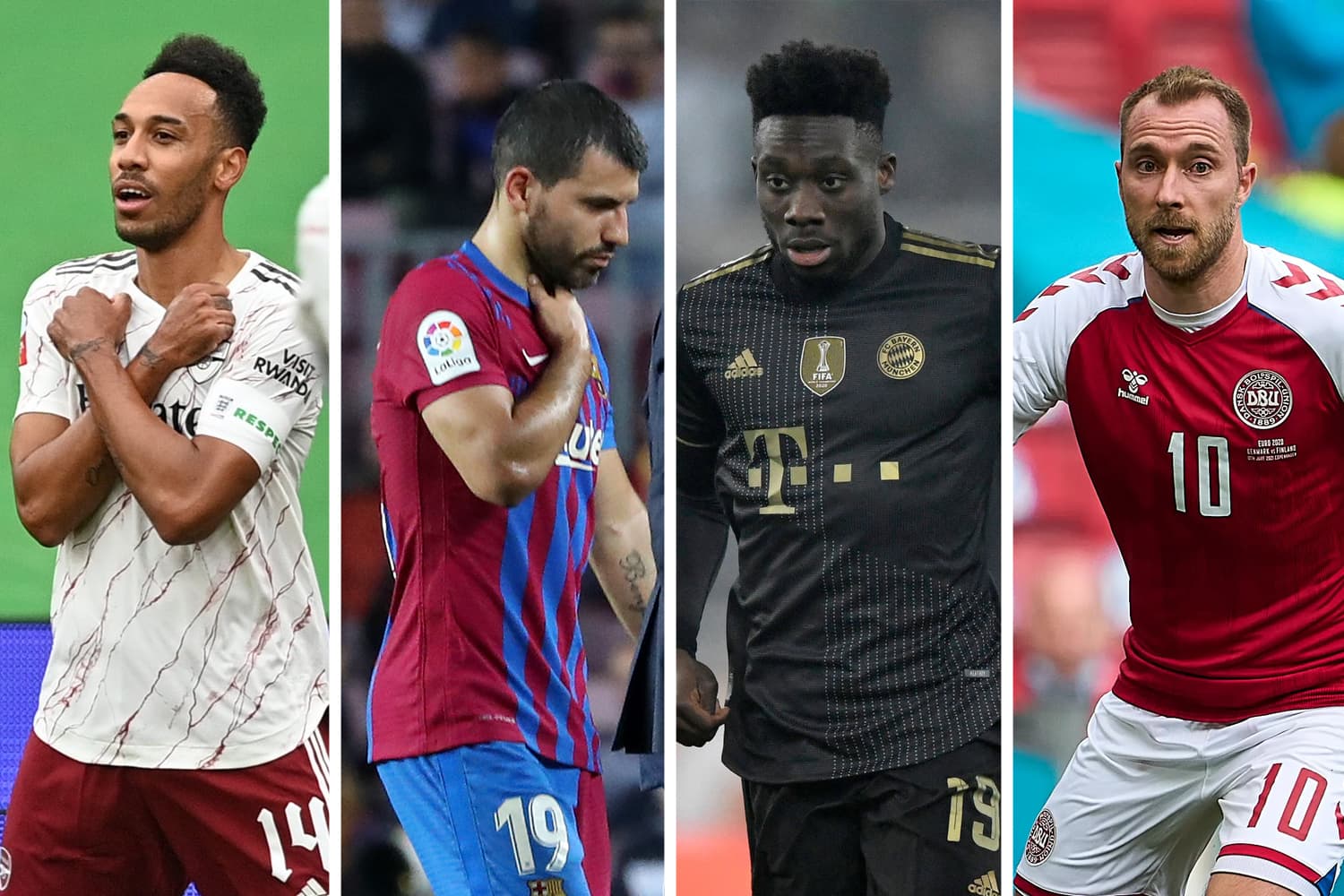 Aubameyang, Agüero, Davies e Eriksen acusaram recentes problemas cardíacos -