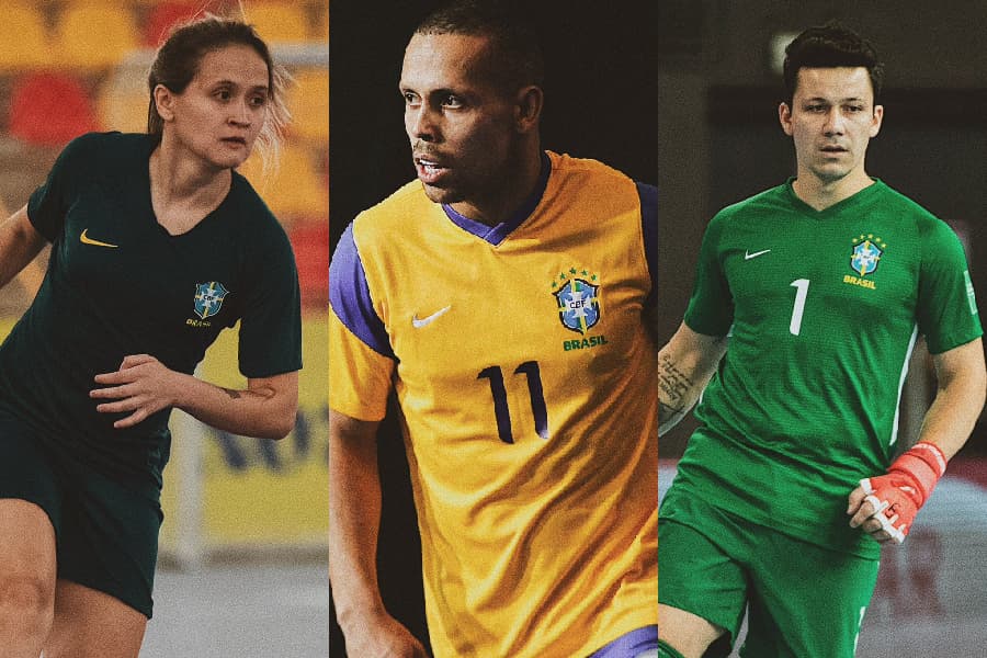 Amandinha, Ferrão e Guitta: os melhores do futsal