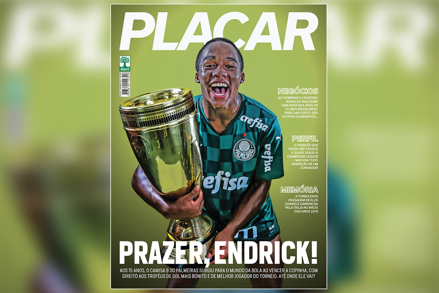 O mais jovem na capa: a primeira vez de Endrick em PLACAR