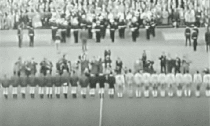 jogo entre Brasil x Alemanha em 1963