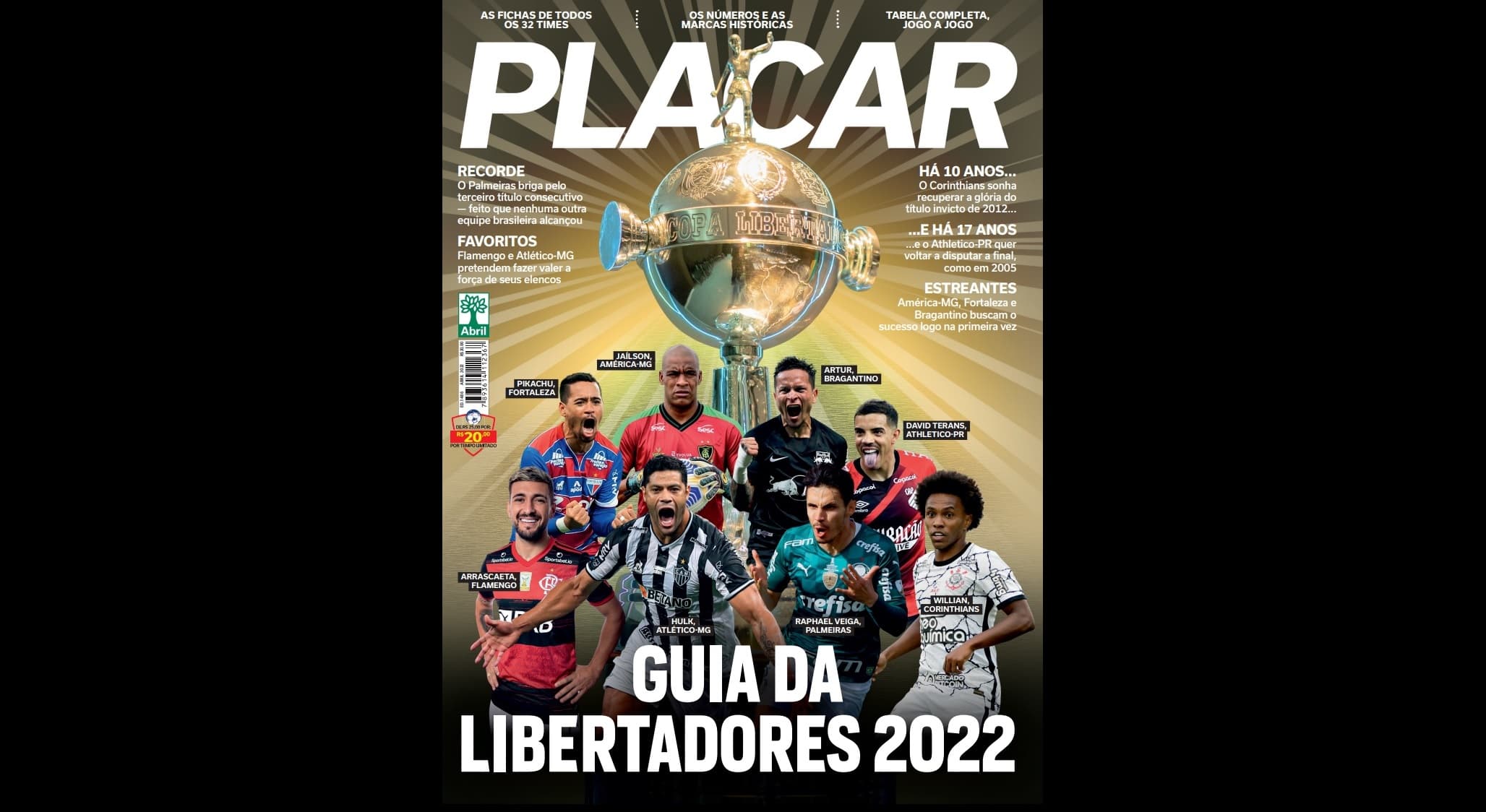 Guia PLACAR da Libertadores de 2022
