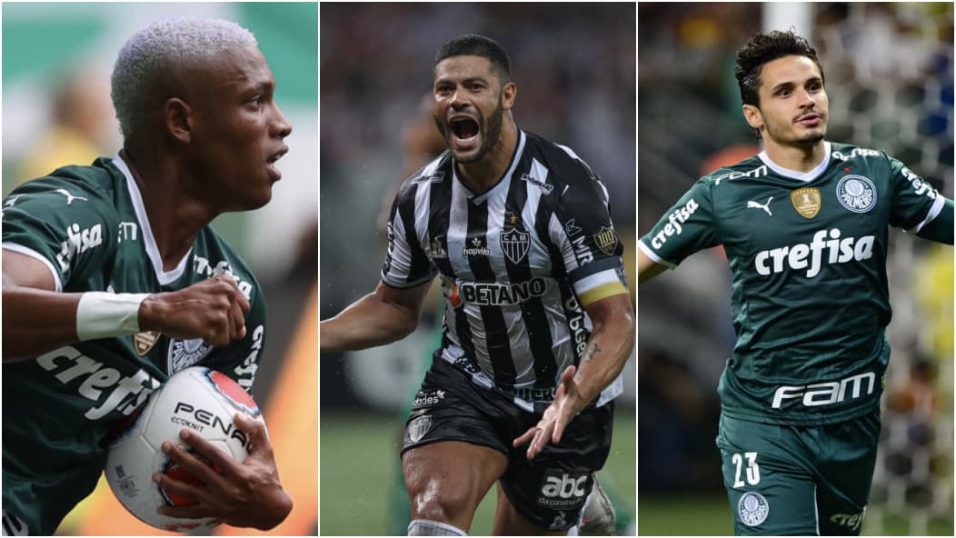 Danilo, Hulk e Raphael Veiga são destaques do futebol brasileiro há meses -