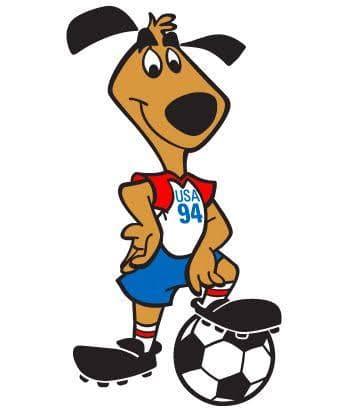 1994 - Striker - na terra do 'soccer', um cachorro foi o mascote -