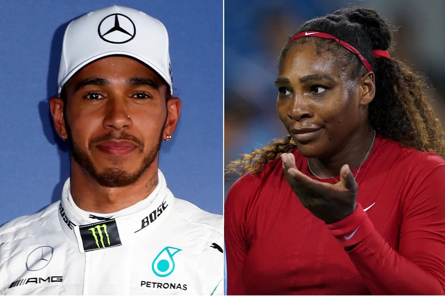 Lewis Hamilton e Serena Williams
