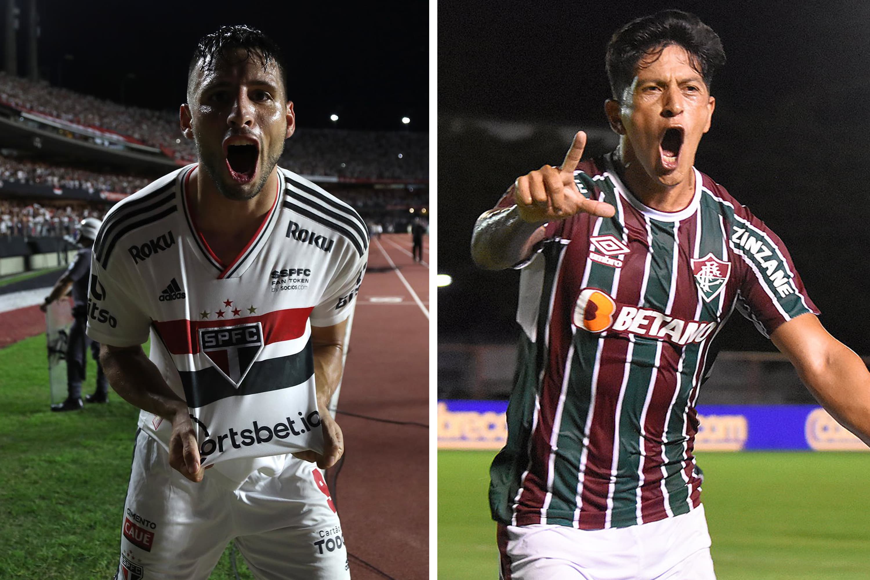 Calleri e Cano marcaram duas vezes no primeiro jogo da final dos estaduais -