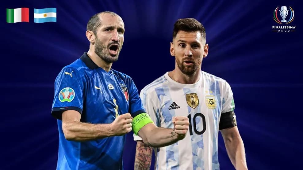 Finalíssima marca encontro entre Itália e Argentina -