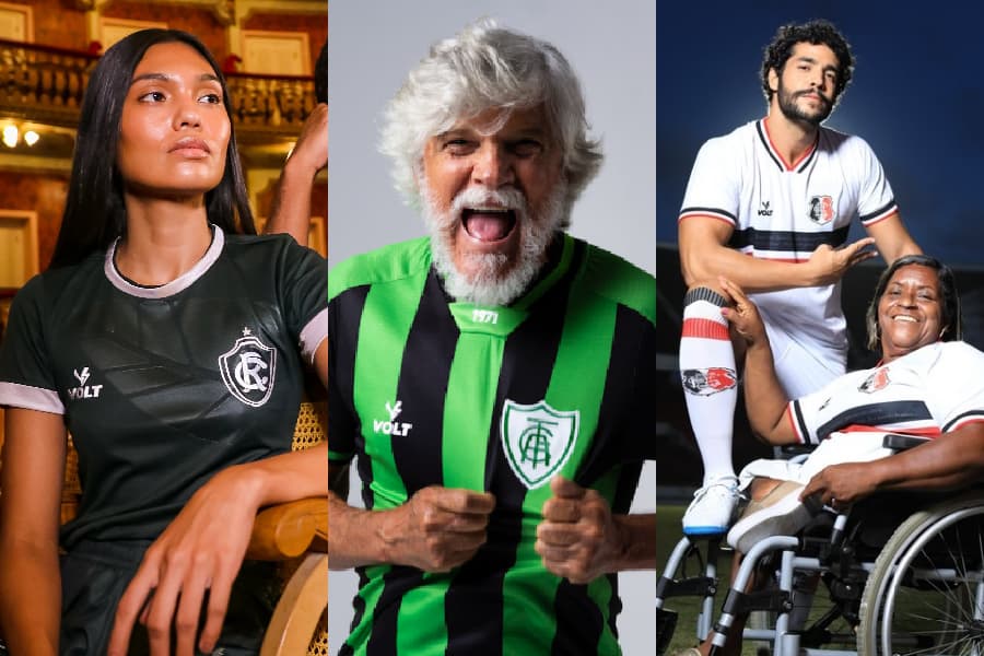 Camisas de Remo, América-MG e Botafogo-SP