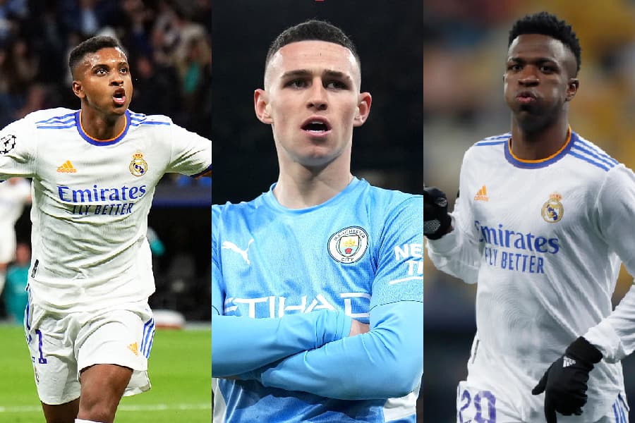 brasileiros Rodrygo e Vini e o inglês Folden
