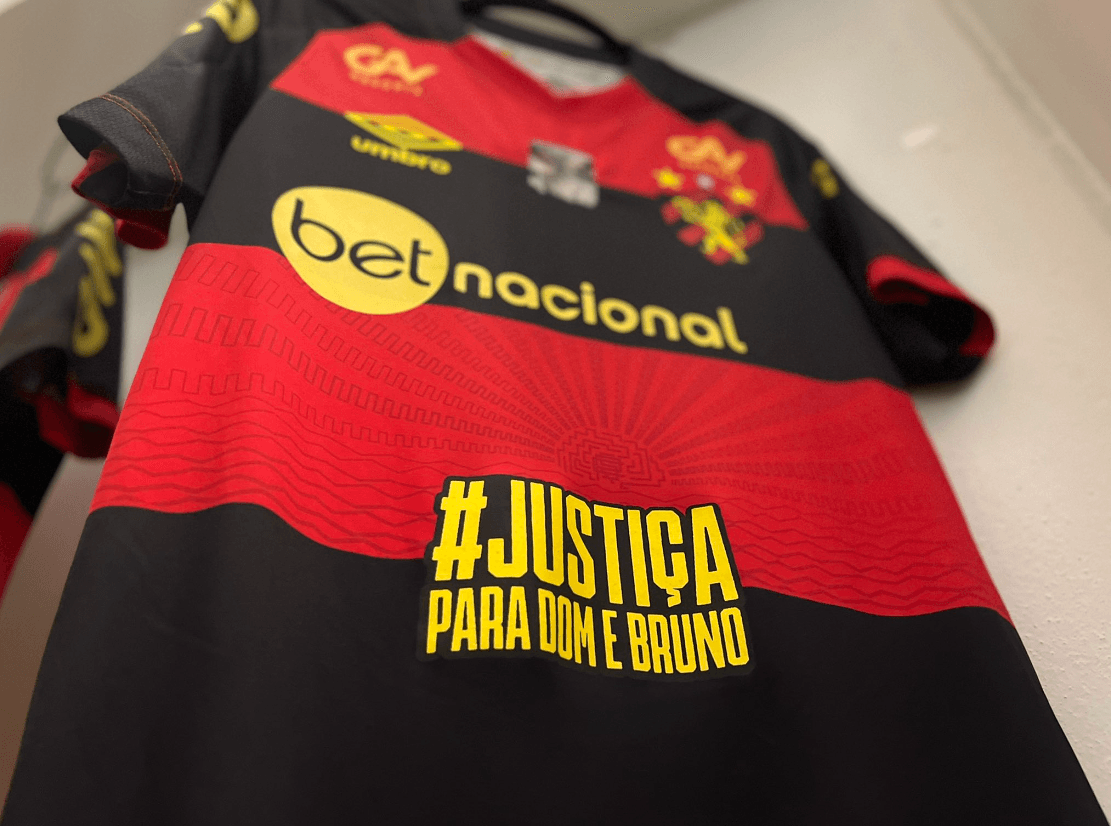 Sport homenageou Bruno Pereira e Dom Phillips no uniforme