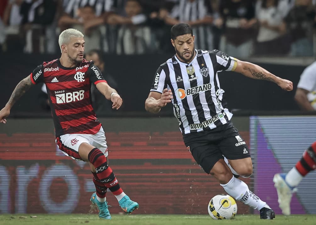 Arrascaeta, do Flamengo, e Hulk, do Atlético Mineiro -