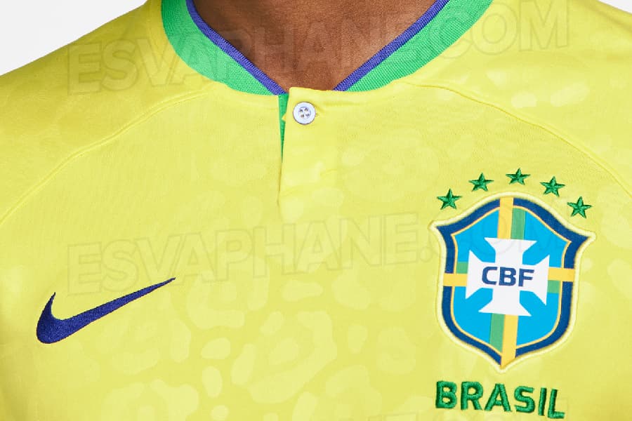 A camisa da seleção brasileira para a Copa do Catar