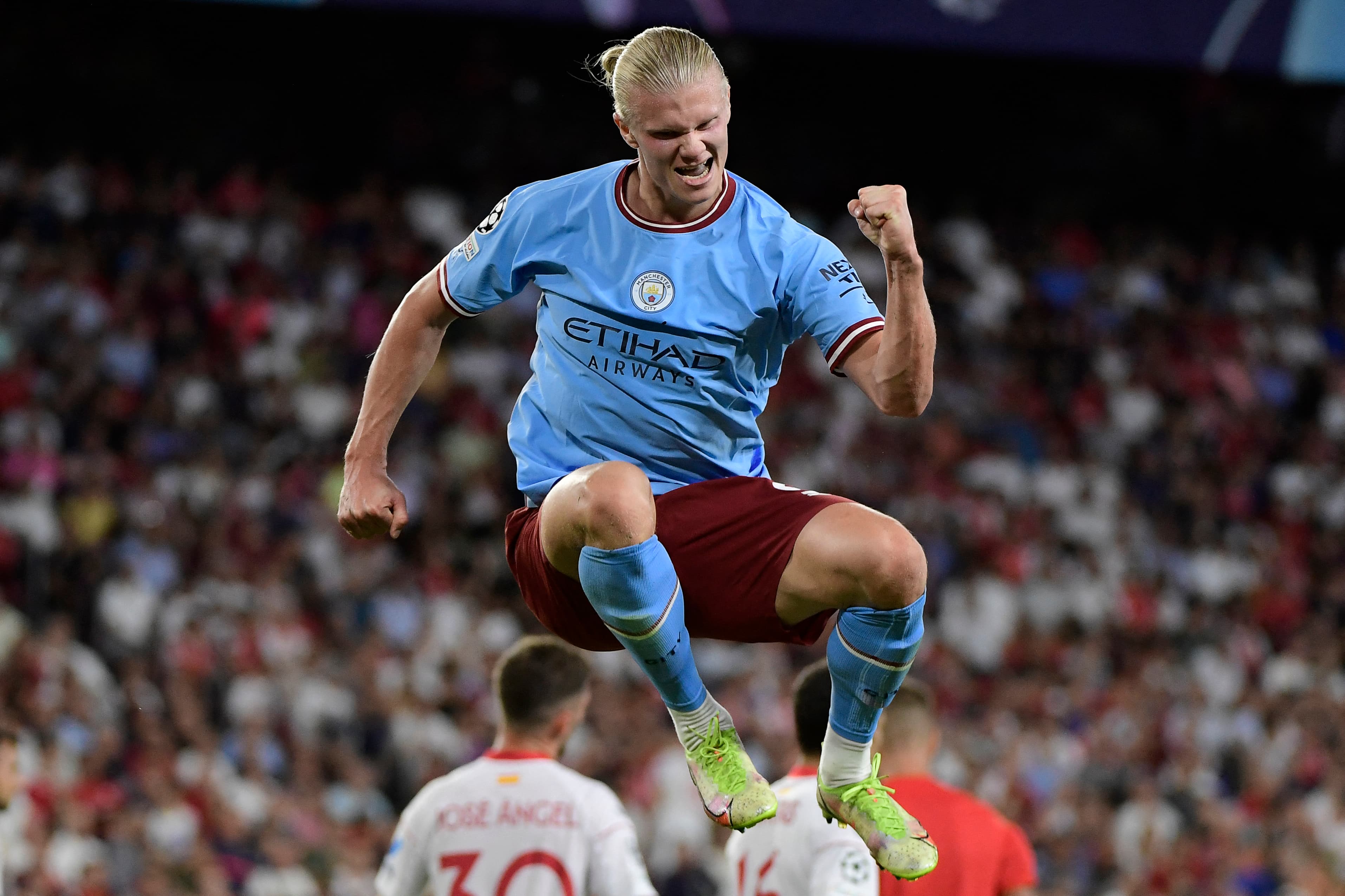 Haaland: 12 gols em oito partidas pelo City -