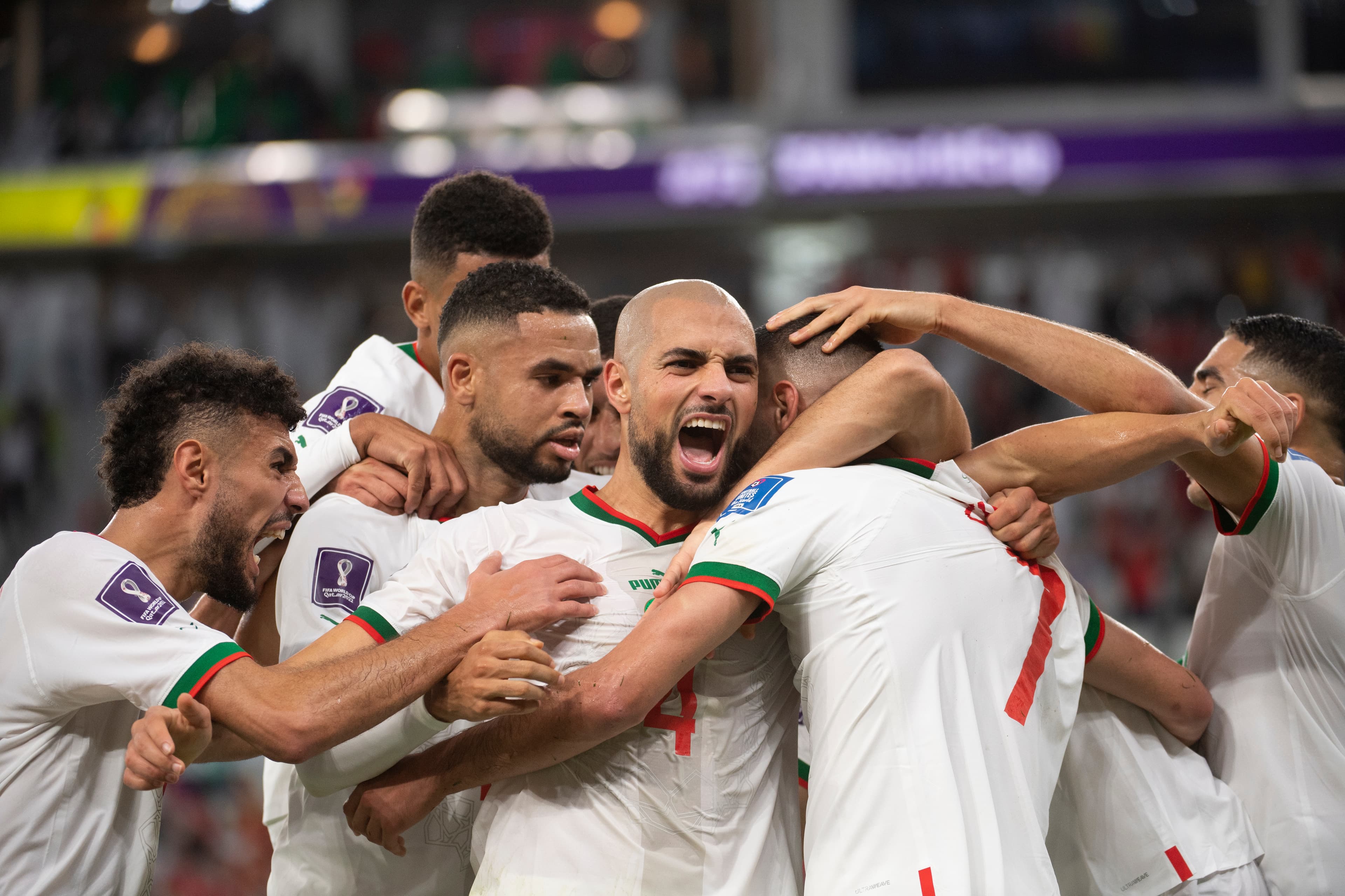 A comemoração marroquina por um gol que não valeu -