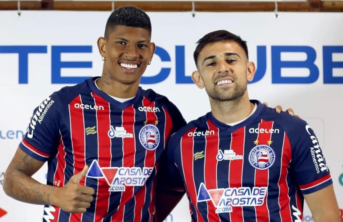 Marcos Victor e Nicolás Acevedo, duas contratações do Bahia para 2023 -