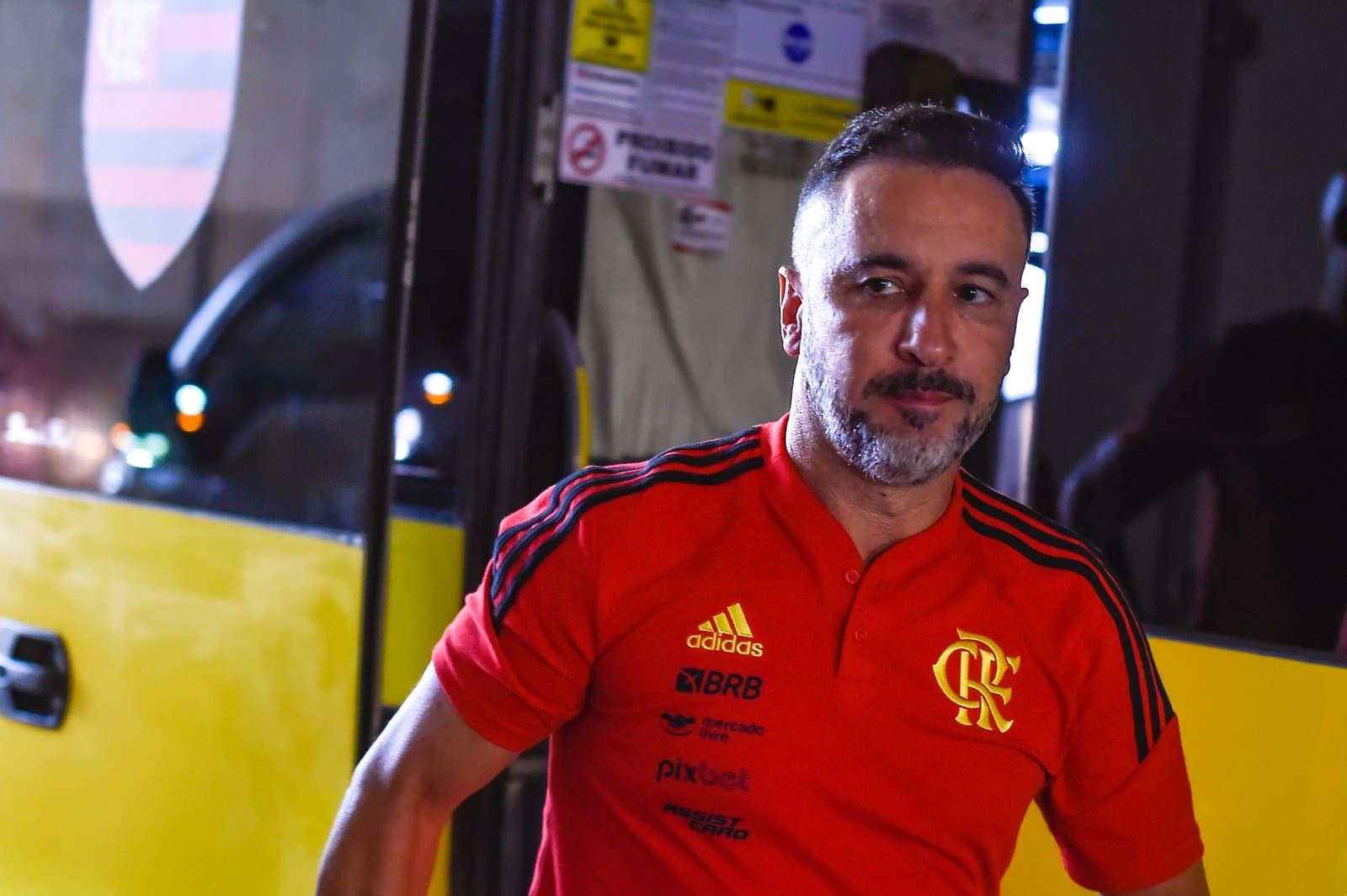 Vitor Pereira, técnico do Flamengo, antes de jogo contra o Madureira pelo Campeonato Carioca -