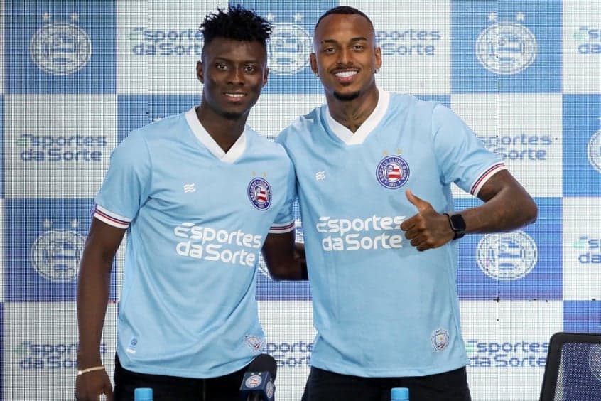 Jhoanner Chávez e Raul Gustavo apresentados no Bahia -