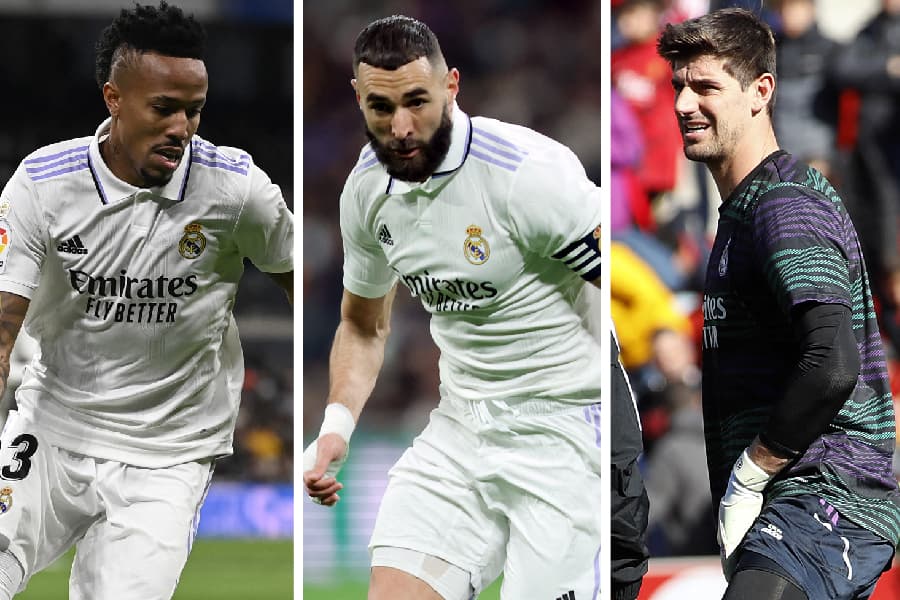 Militão, Benzema e Courtois são baixas para a estreia no Mundial -