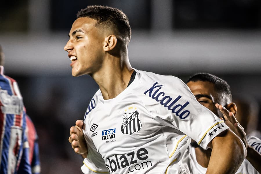 Devid Washington, de 17 anos, nova promessa da Vila Belmiro