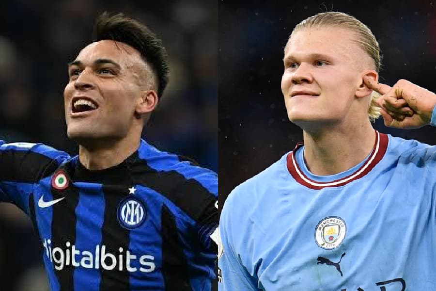 Lautaro Martínez, da Inter de Milão, e Haaland, do City, são as esperanças de gols na final da Champions