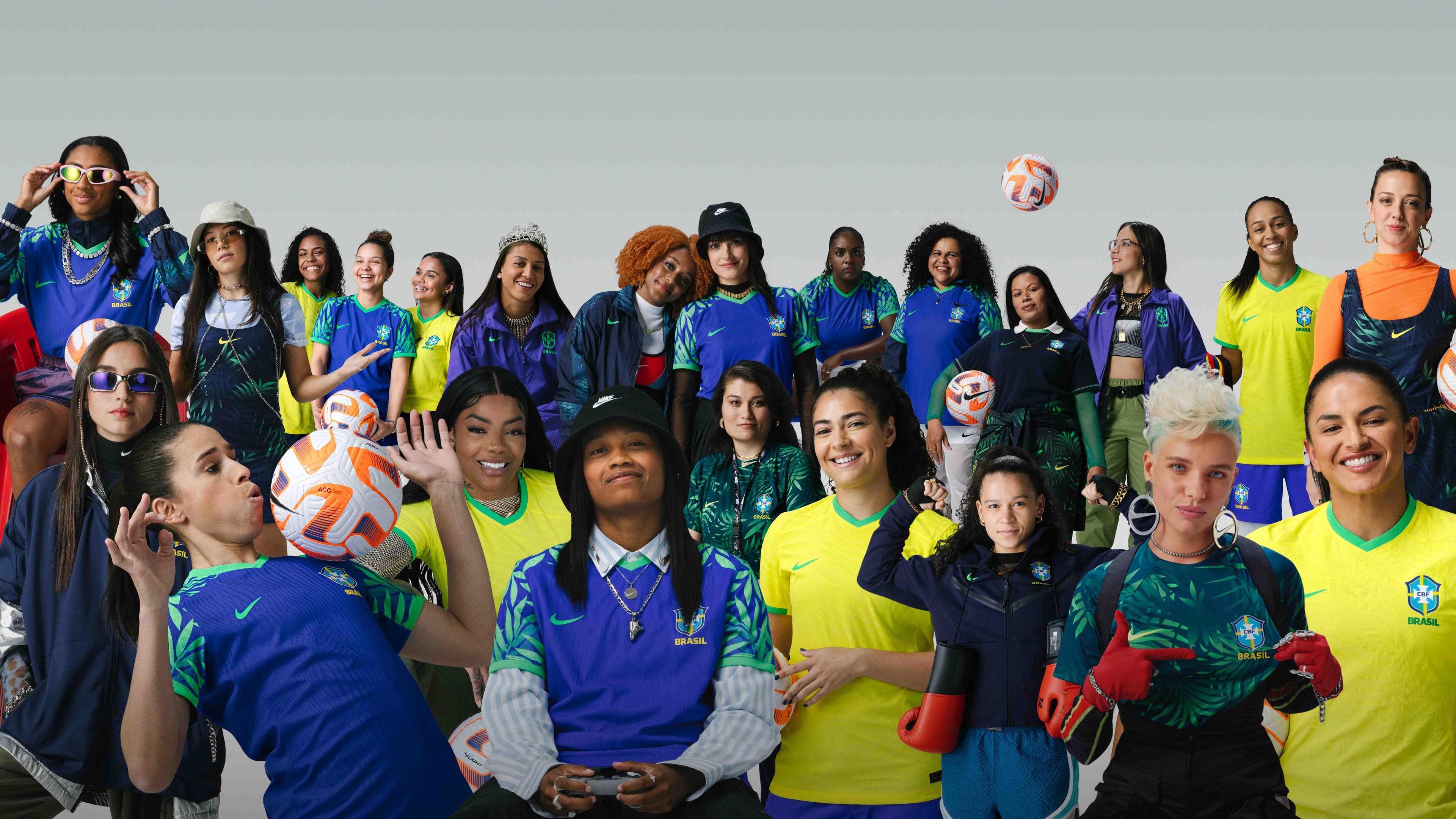 Personalidades de diversos segmentos na campanha da seleção feminina