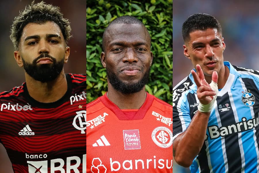 Gabigol, Valencia e Suárez: artilharia pesada no Brasileirão