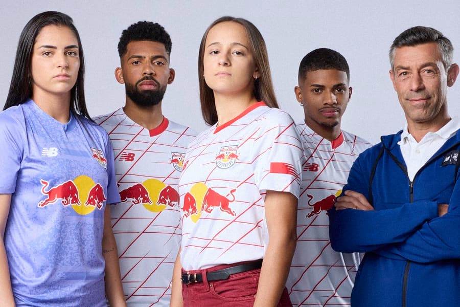 Novos modelos masculino e feminino foram apresentados/ Gabriel Oliveira / Hypebeast / Red Bull Bragantino