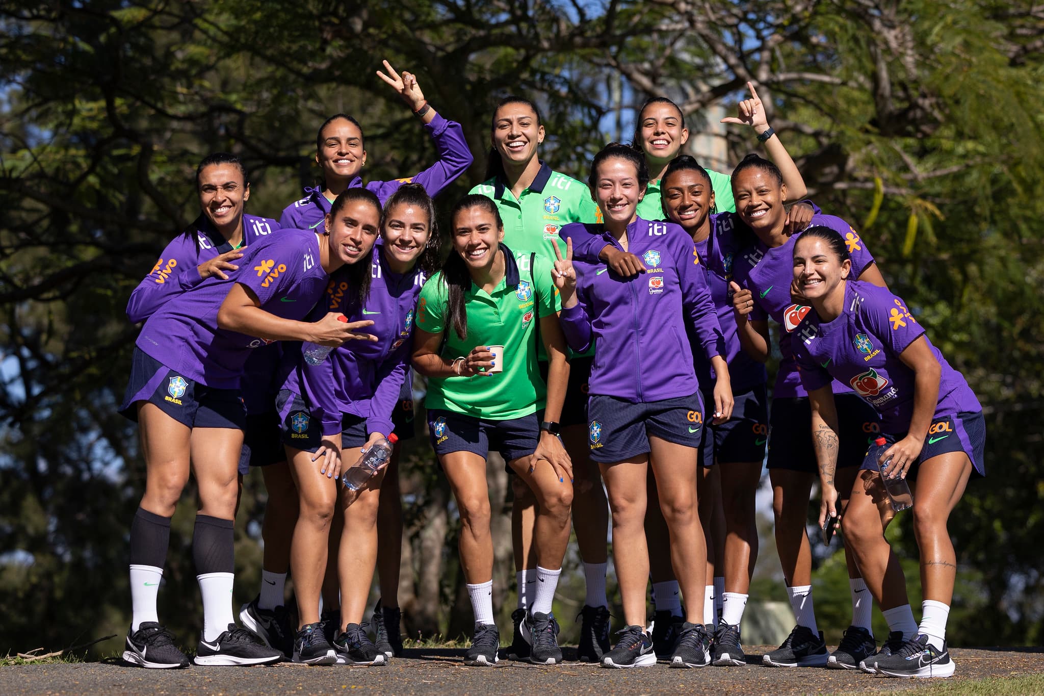 Seleção Feminina Principal faz treino regenerativo em Gold Coast. Thais Magalhães/CBF
