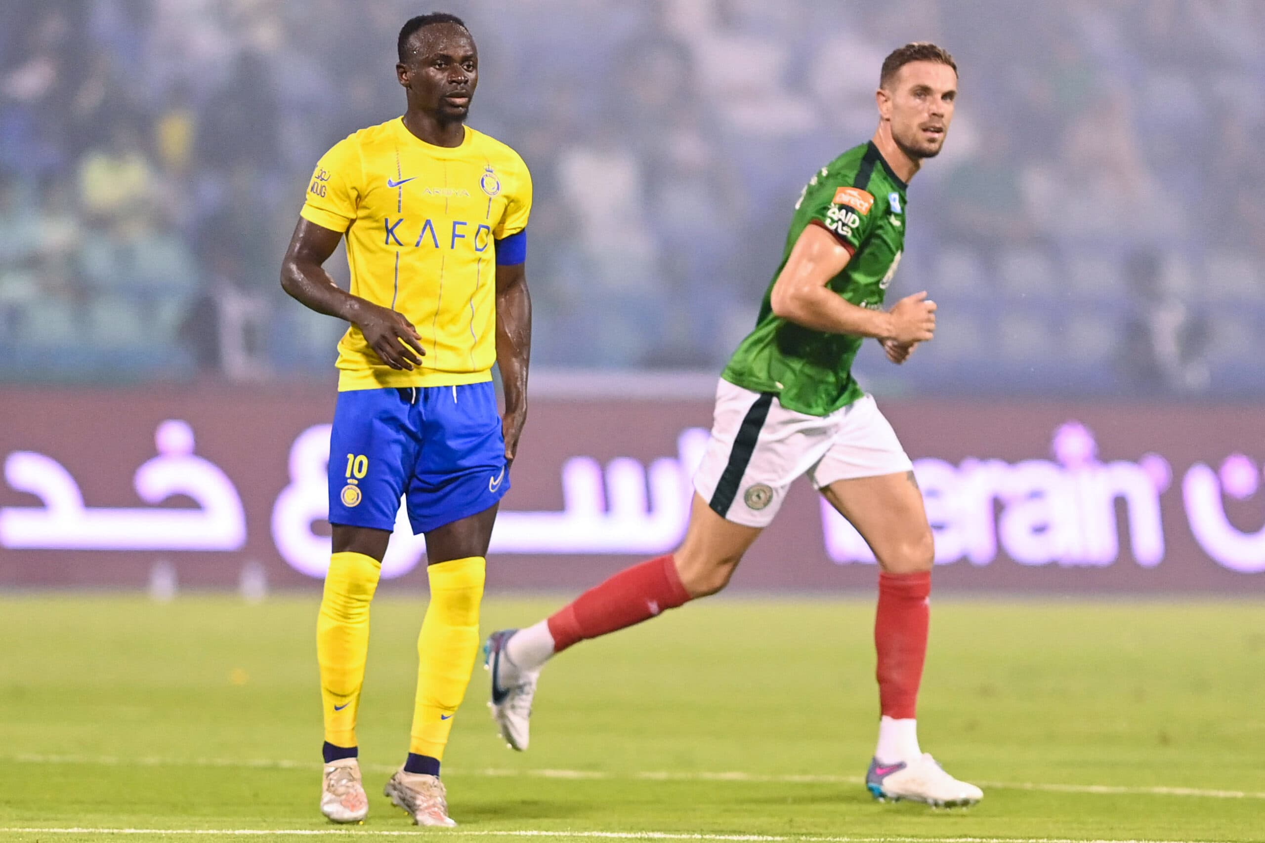 Mané, do Al Nassr, e Henderson, do Al-Ettifaq se reencontram no Campeonato Saudita -Ali Alhaji / AFP