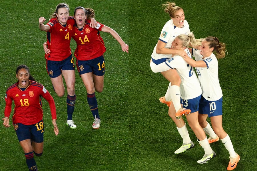 Espanha e Inglaterra chegaram à final inédita da Copa do Mundo - AFP
