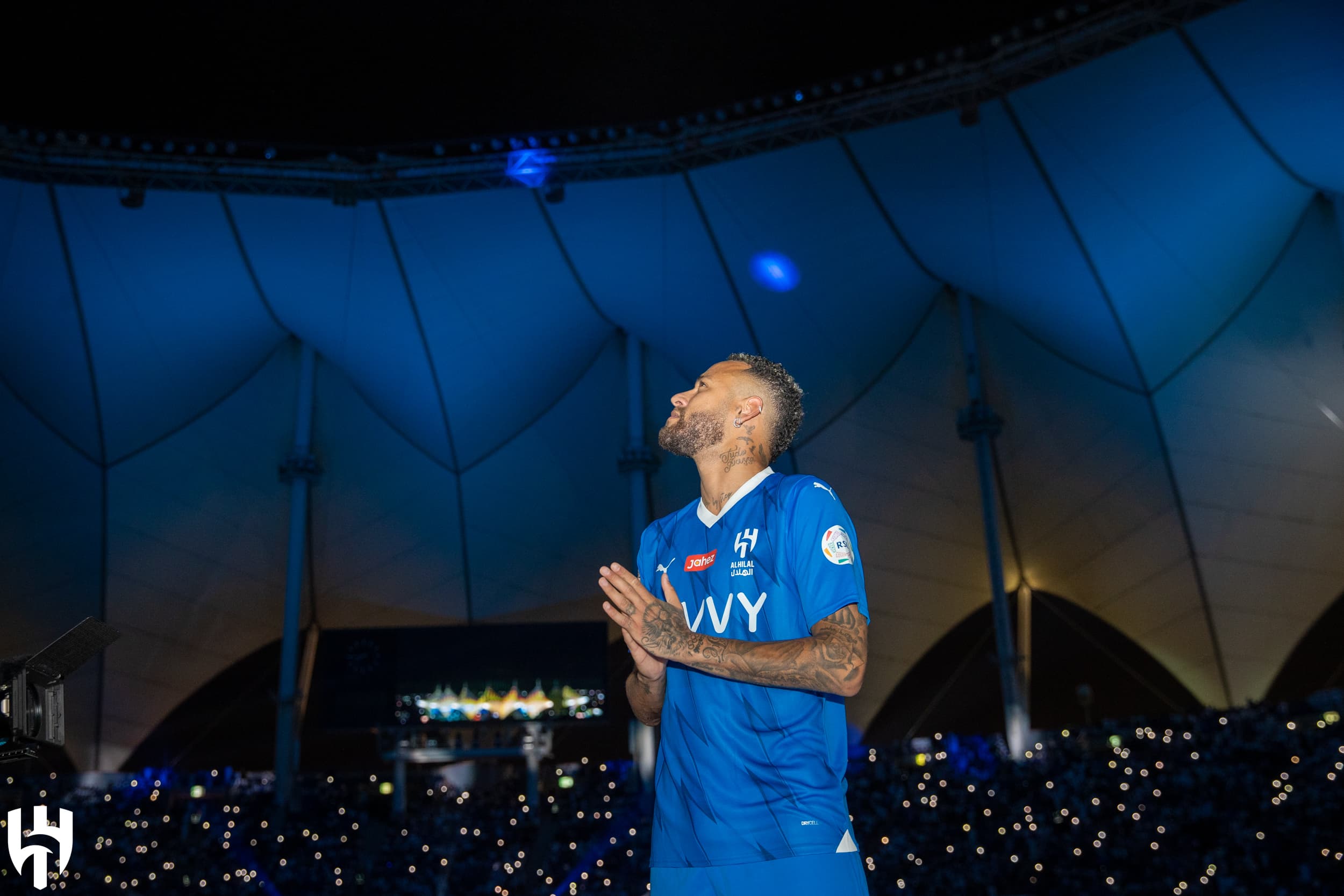 Neymar é apresentado com festa do torcida e show de luzes e drones pelo Al-Hilal - Divulgação / Al-Hilal