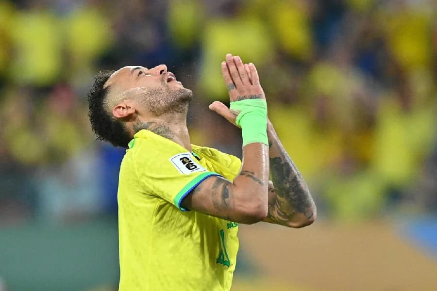 Neymar lamenta empate da Venezuela na reta final do jogo - Andre Borges/EFE